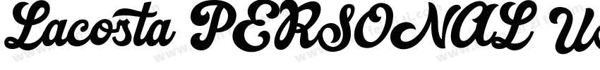 Lacosta PERSONAL USE字体转换